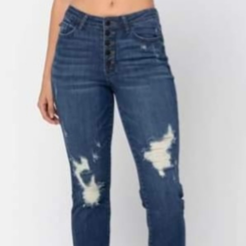 BNWT BF FIT BUTTON FLY DESTROYED SZ 9/29